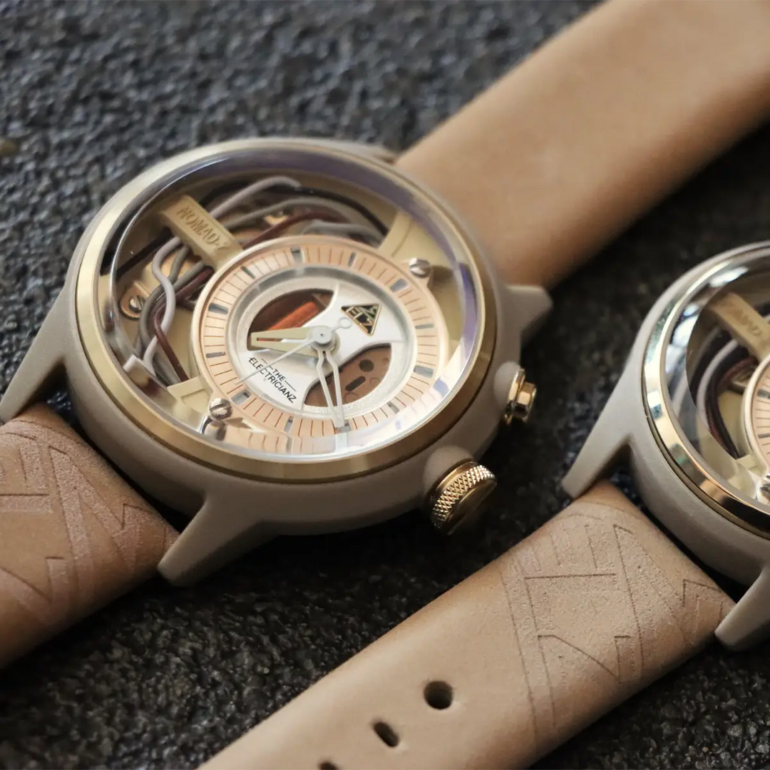 The Nomad Z 45mm Beige Leather