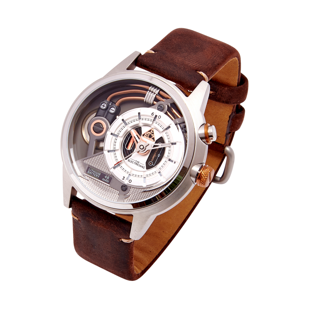 Brown Leather Strap // Silver buckle