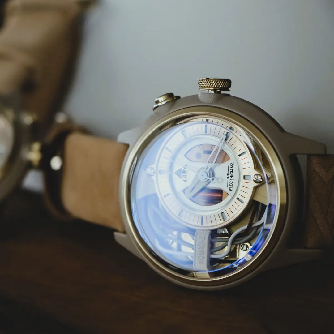 The Nomad Z 45mm Beige Leather
