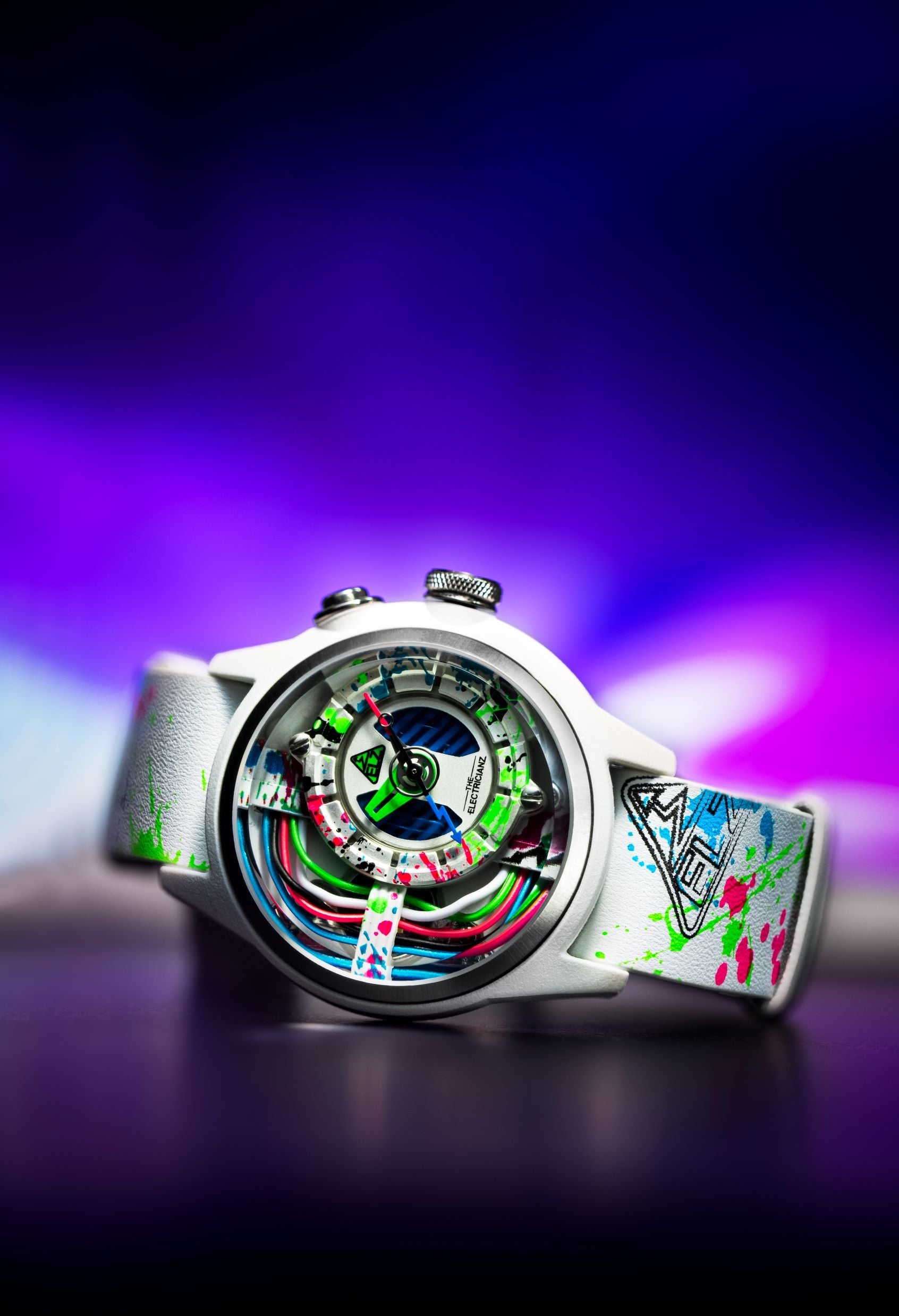 The Neon Z 42mm Black & White Limited EDITIONS – THE ELECTRICIANZ