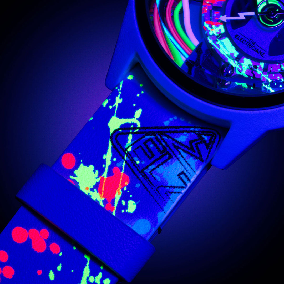 White Leather strap for Neon Z White edition