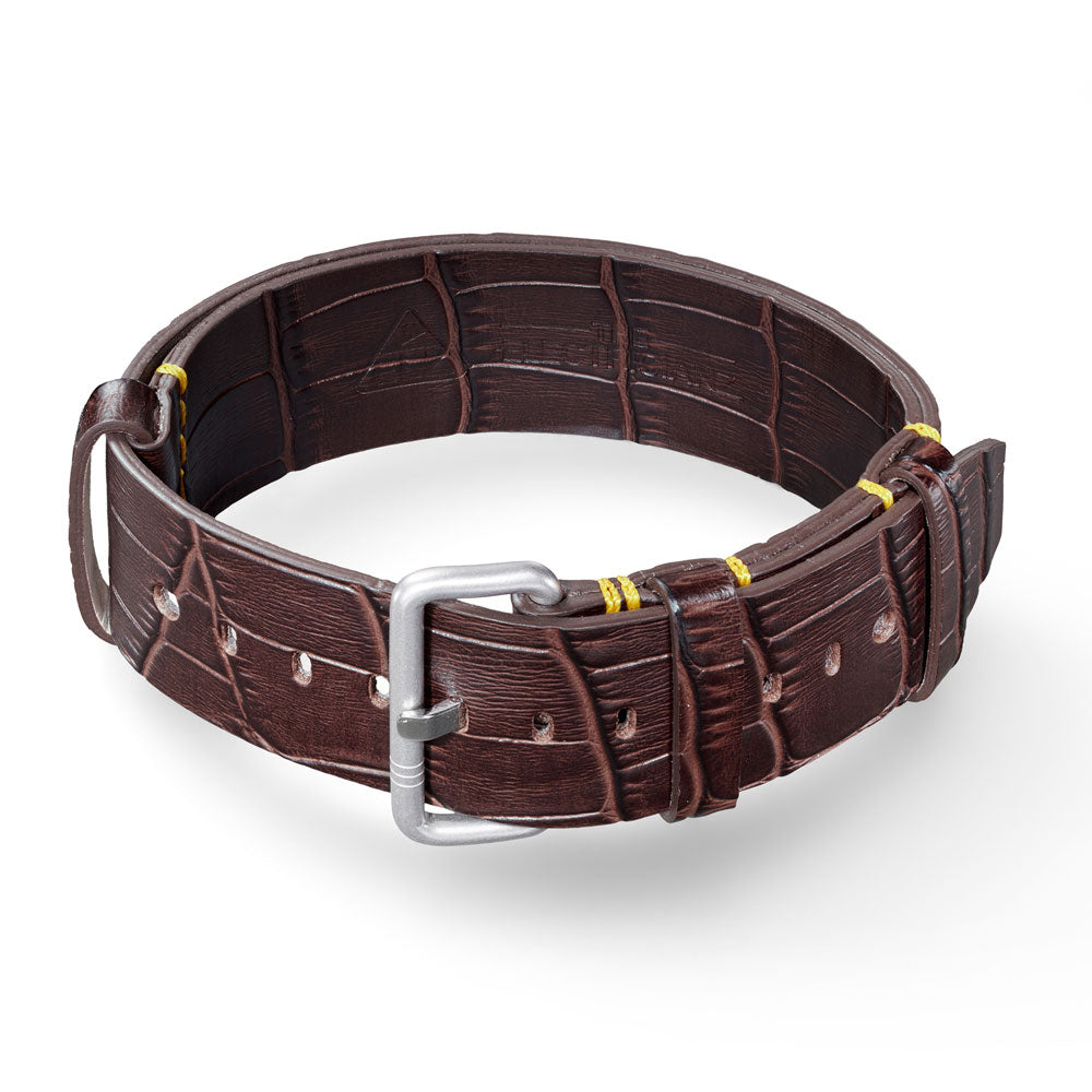 Crocoz Leather (Imitation) Strap // Silver buckle