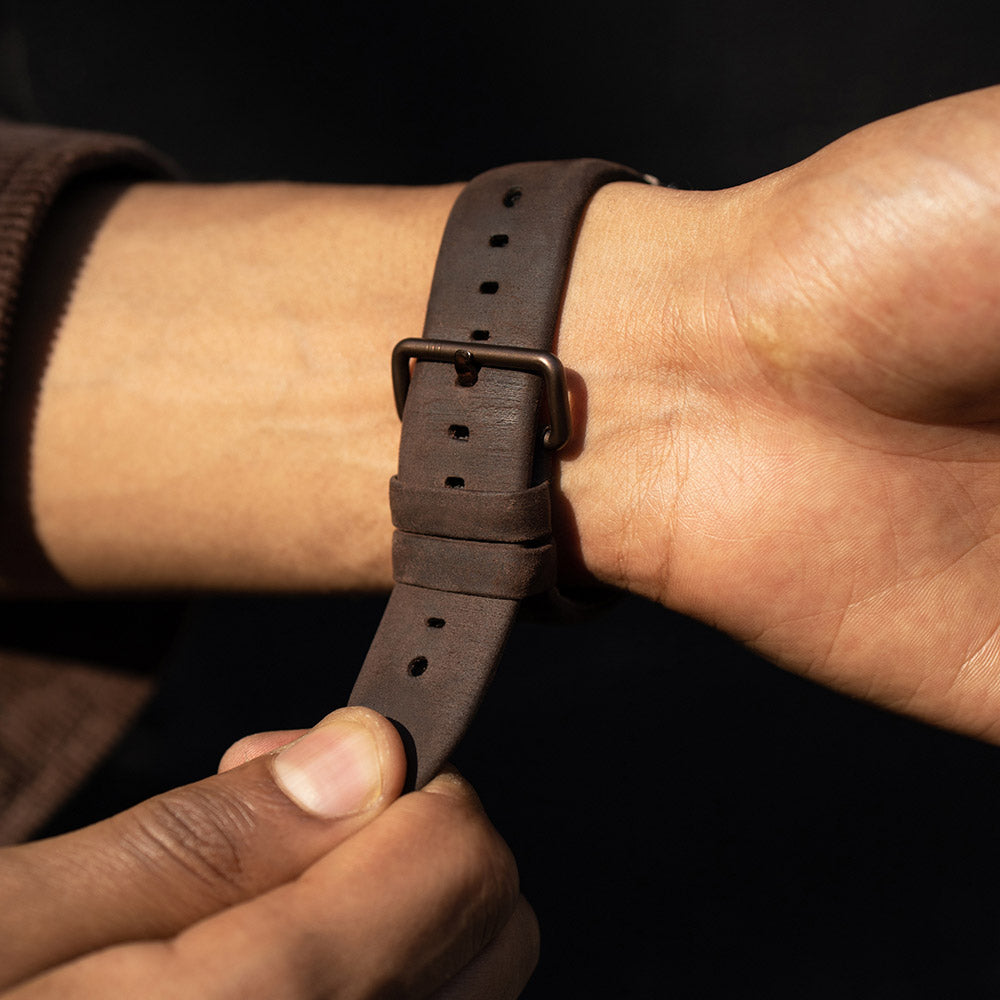 Brown Leather Strap // Brown buckle